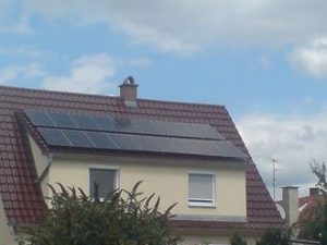Solaranlage am Dachgiebel